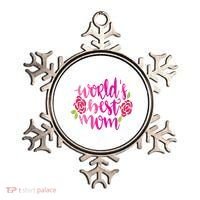 Worlds Best Mom Flower Ornament thumb 0