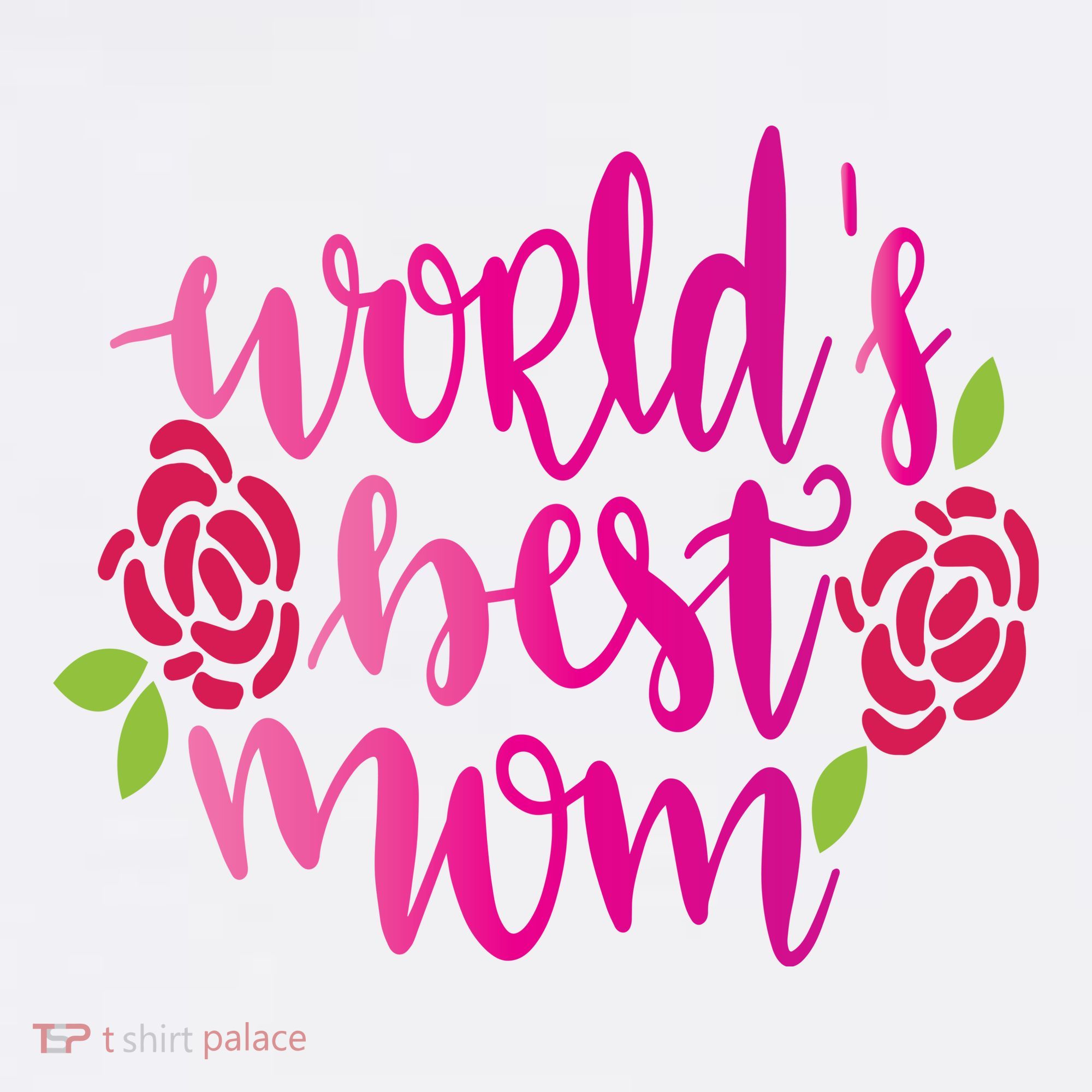 Worlds Best Mom Flower Women's Tank Top