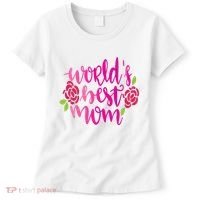 Worlds Best Mom Flower Women's T-Shirt thumb 0