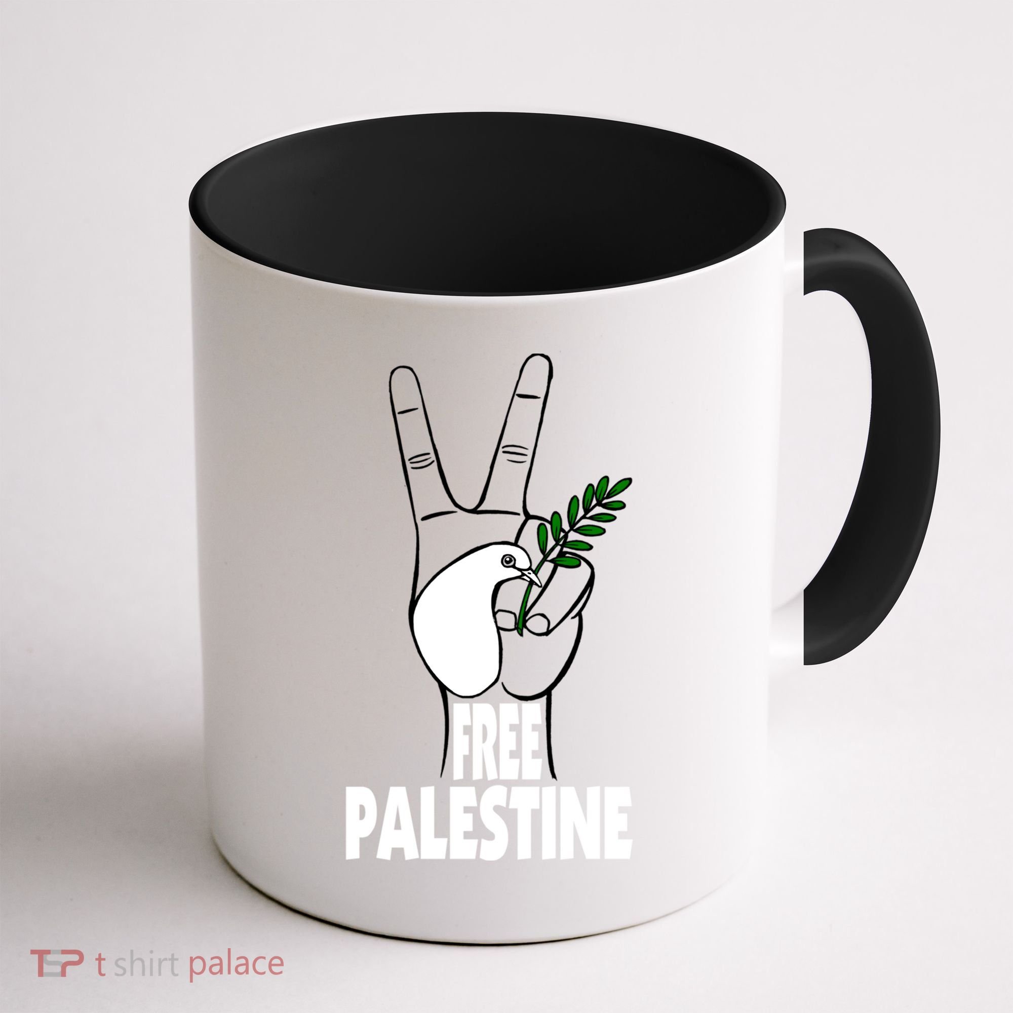 West Bank Middle East Peace Dove Olive Branch Free Palestine Cool Gift Coffee Mug