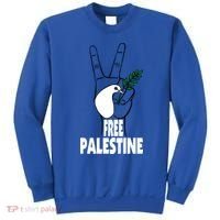 West Bank Middle East Peace Dove Olive Branch Free Palestine Cool Gift Sweatshirt thumb 0