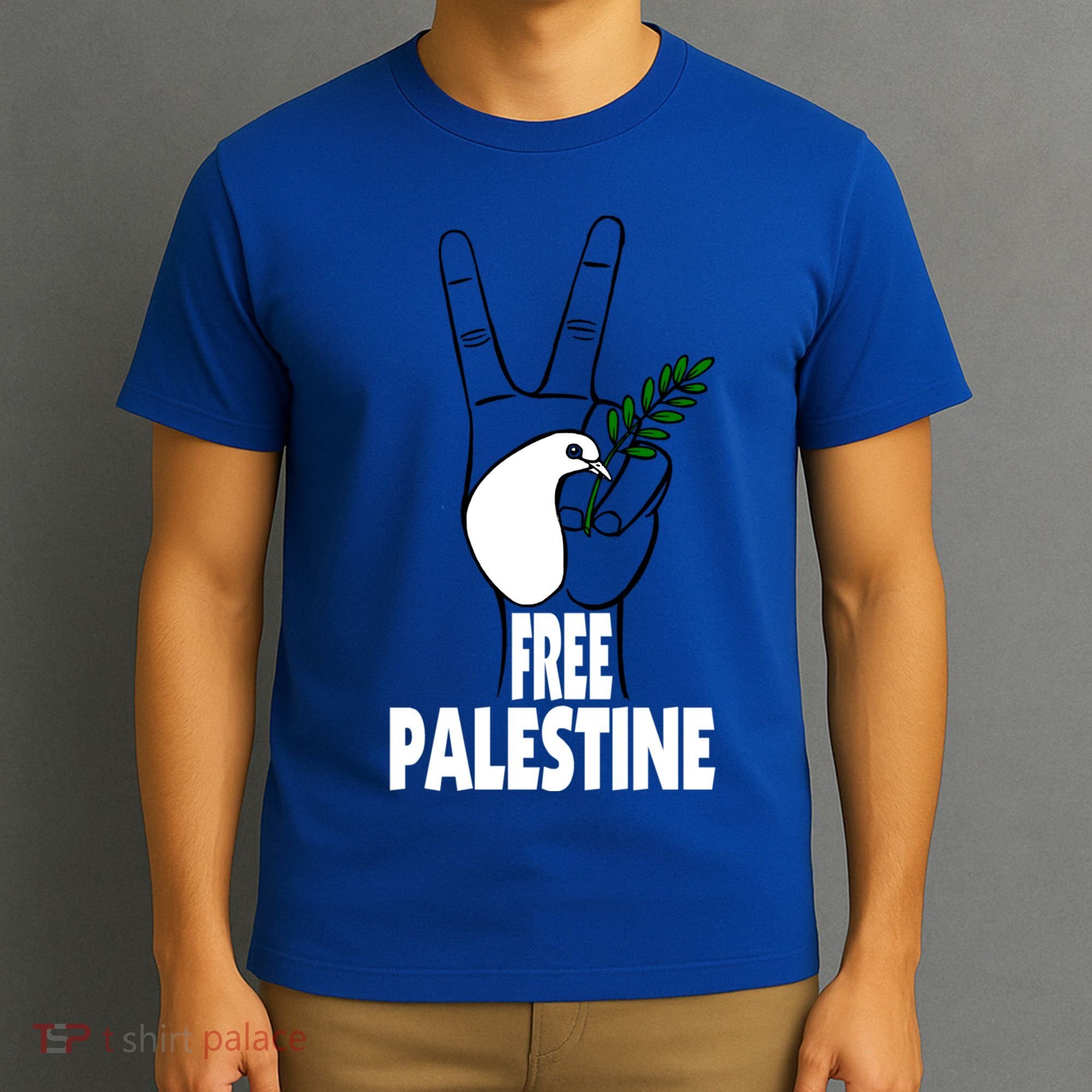 West Bank Middle East Peace Dove Olive Branch Free Palestine Cool Gift T-Shirt