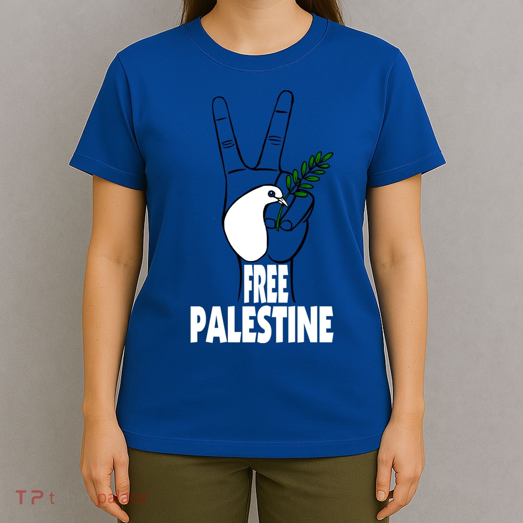 West Bank Middle East Peace Dove Olive Branch Free Palestine Cool Gift T-Shirt