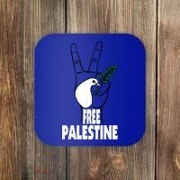 West Bank Middle East Peace Dove Olive Branch Free Palestine Cool Gift Coaster thumb 0