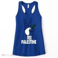West Bank Middle East Peace Dove Olive Branch Free Palestine Cool Gift Women's Tank Top thumb 0