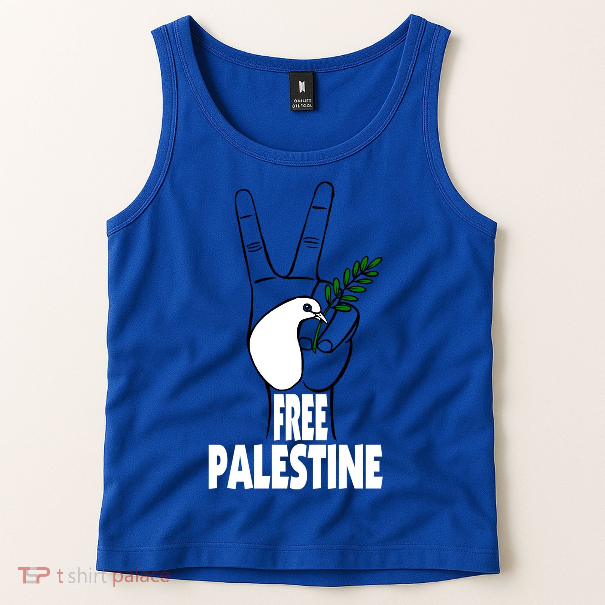 West Bank Middle East Peace Dove Olive Branch Free Palestine Cool Gift Tank Top