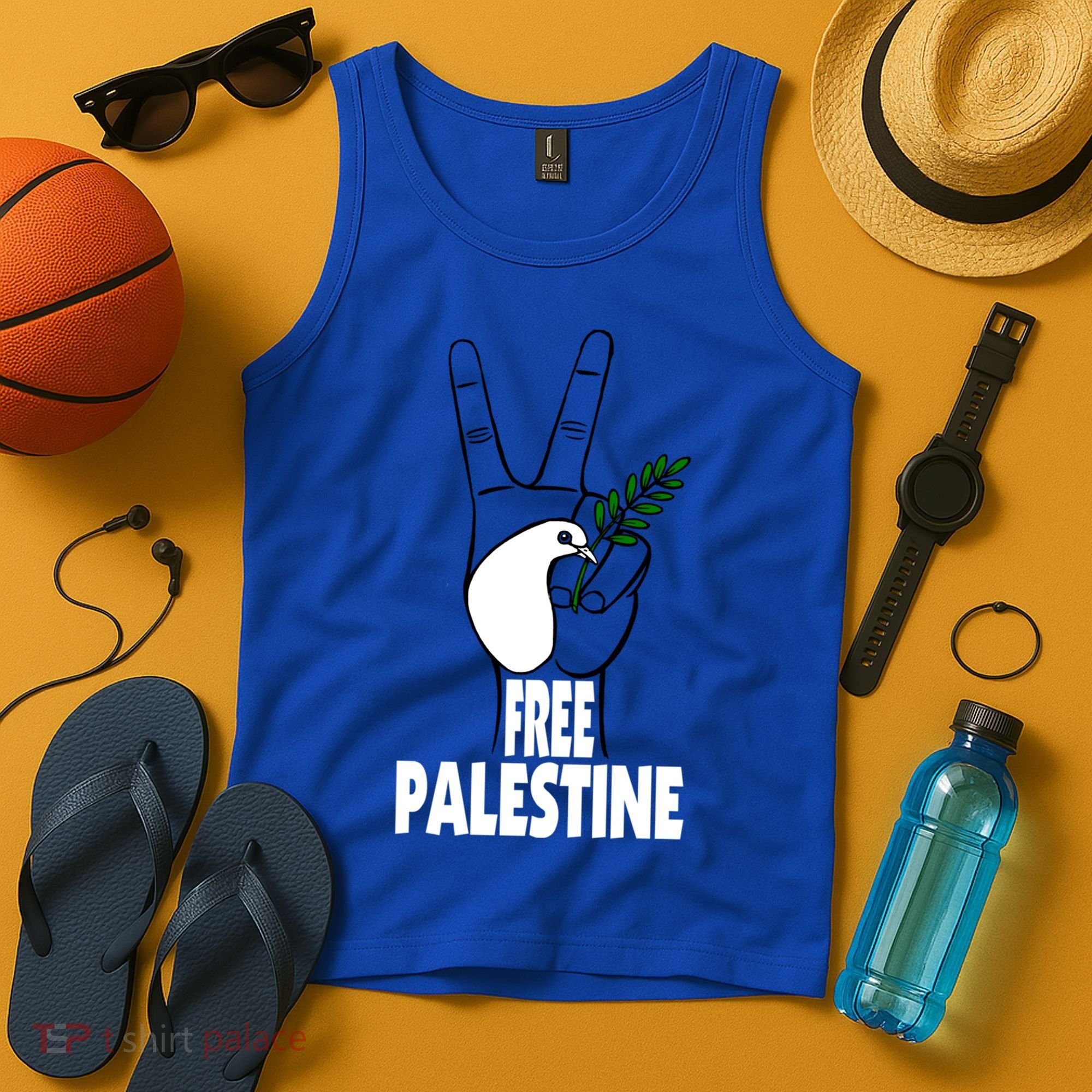 West Bank Middle East Peace Dove Olive Branch Free Palestine Cool Gift Tank Top