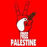 West Bank Middle East Peace Dove Olive Branch Free Palestine Cool Gift Santa Hat thumb 1