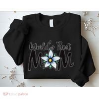 World's Best Mom Flower Sweatshirt thumb 2