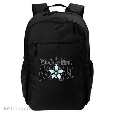 World's Best Mom Flower Backpack