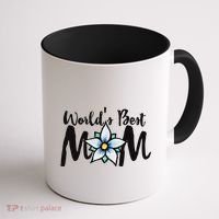World's Best Mom Flower Coffee Mug thumb 1