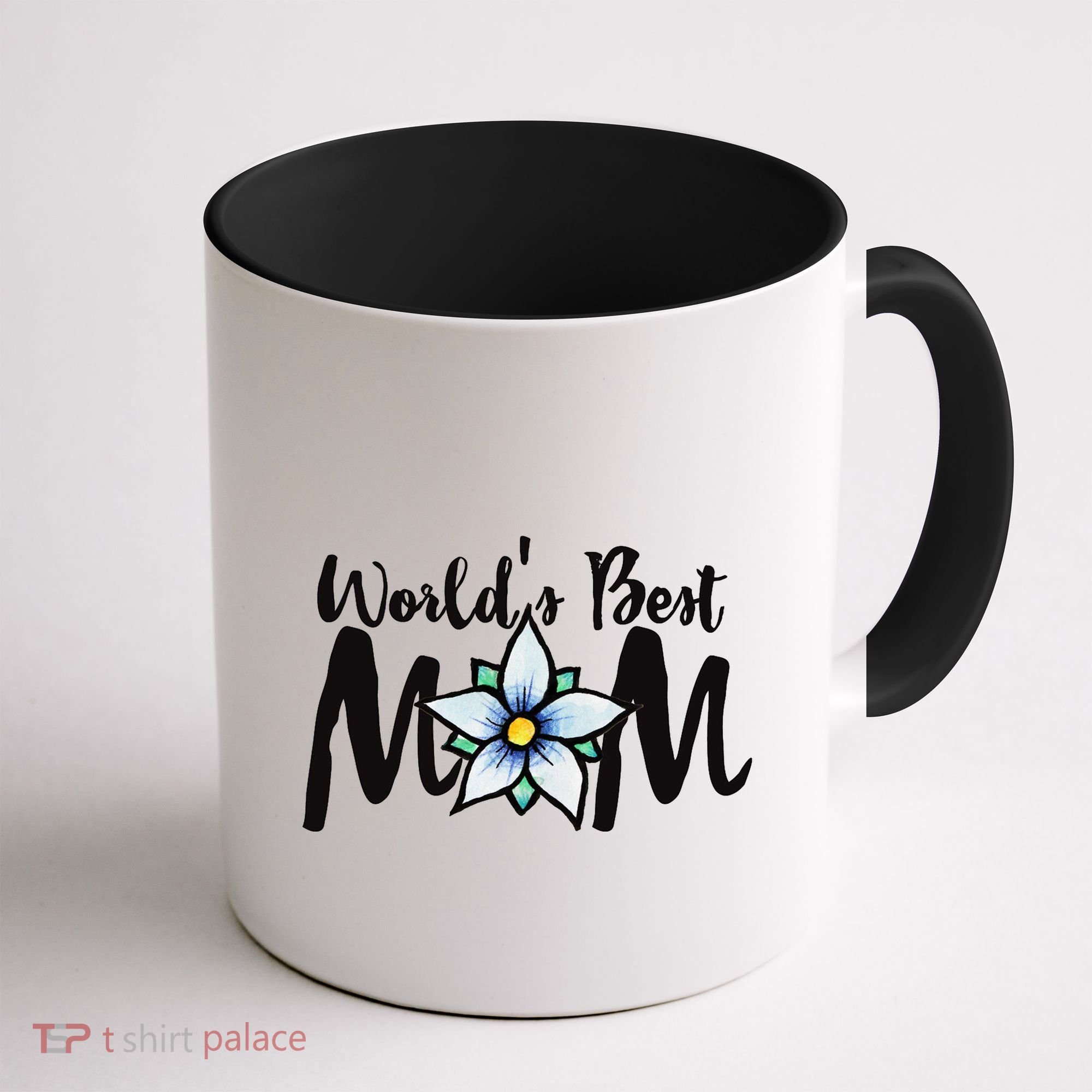 World's Best Mom Flower Coffee Mug