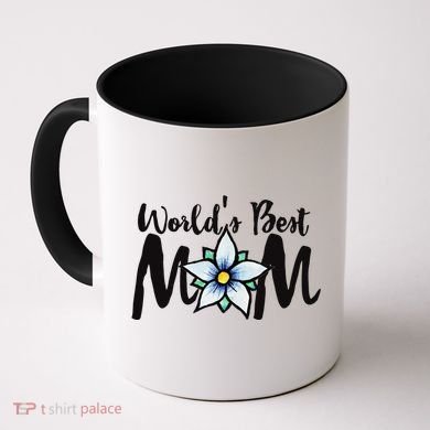World's Best Mom Flower Coffee Mug
