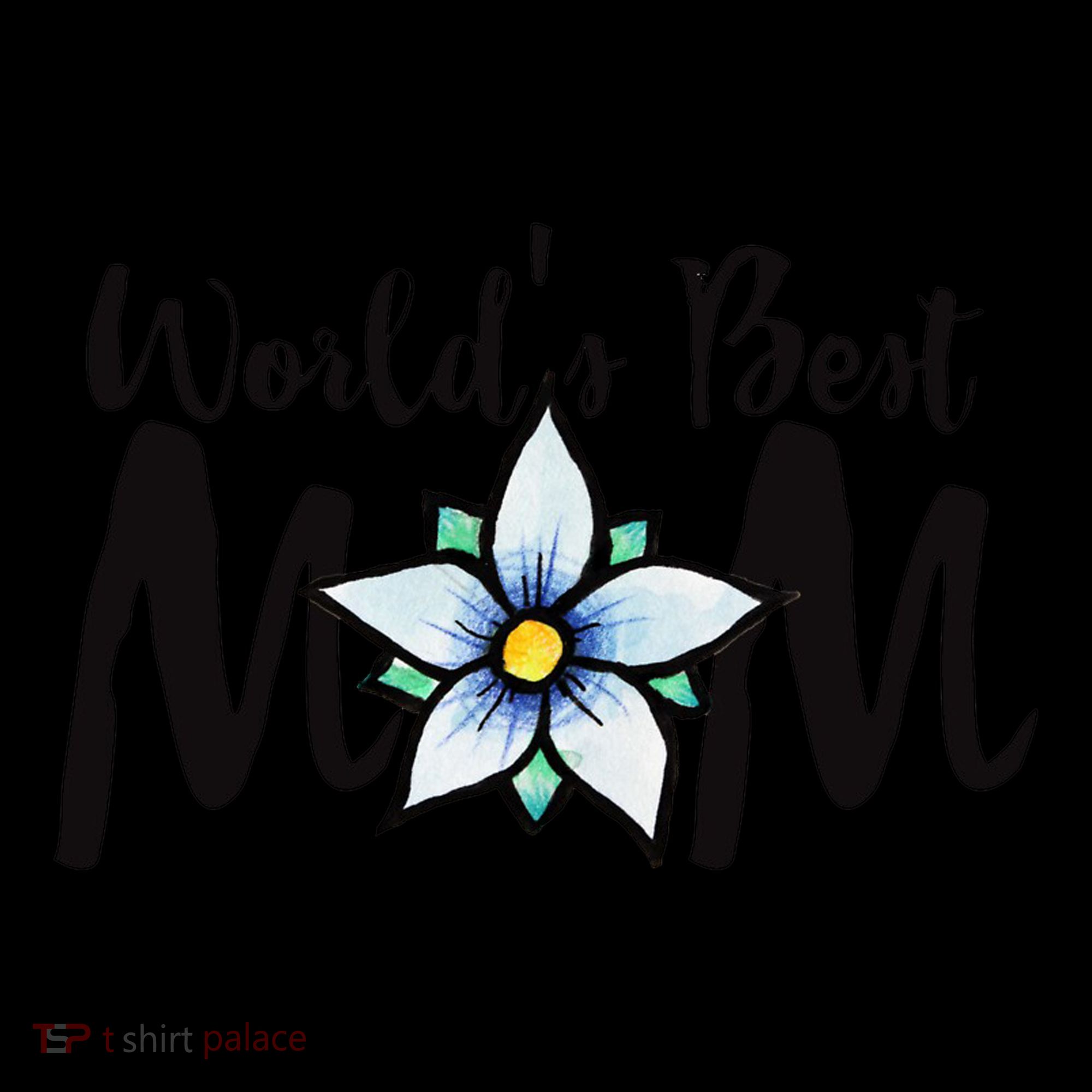 World's Best Mom Flower Coffee Mug