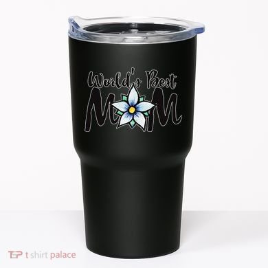 World's Best Mom Flower Tumbler