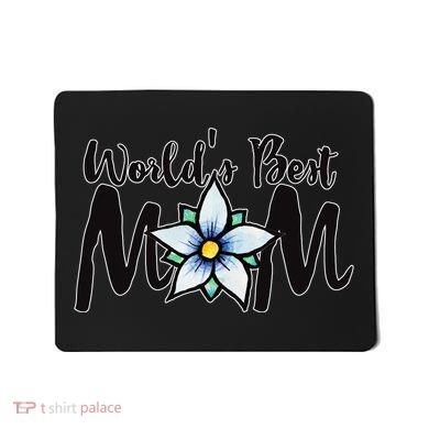 World's Best Mom Flower Mousepad