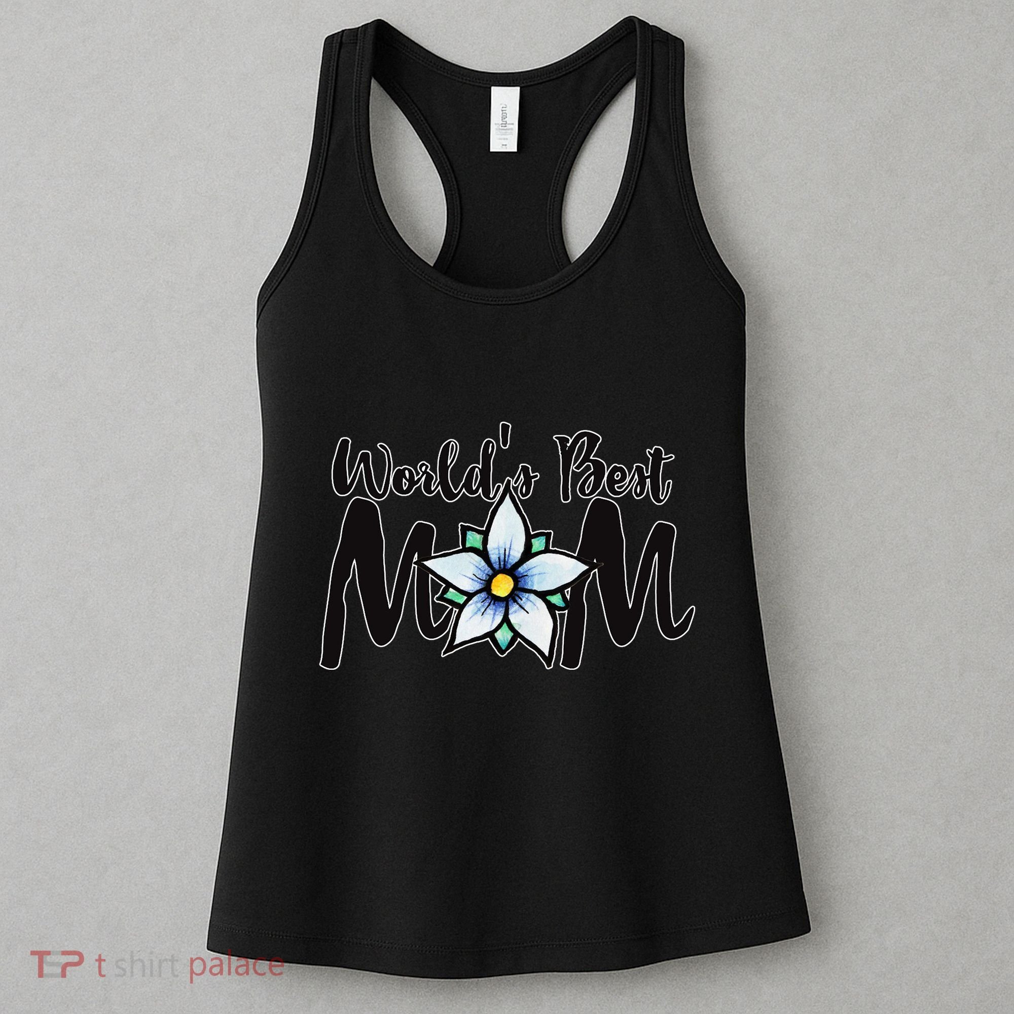 World's Best Mom Flower Women's Tank Top