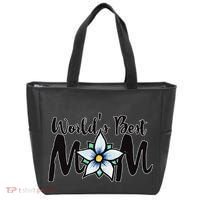 World's Best Mom Flower Tote Bag thumb 0