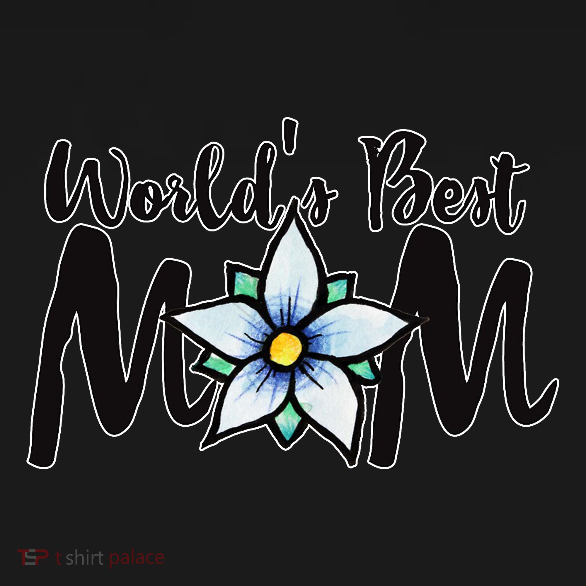 World's Best Mom Flower Tote Bag