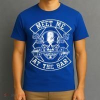Weightlifting Bodybuilding Meet Me At The Bar Powerlifting Gift T-Shirt thumb 3
