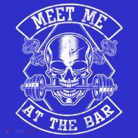 Weightlifting Bodybuilding Meet Me At The Bar Powerlifting Gift Baby Bodysuit thumb 2