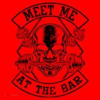Weightlifting Bodybuilding Meet Me At The Bar Powerlifting Gift Santa Hat thumb 1