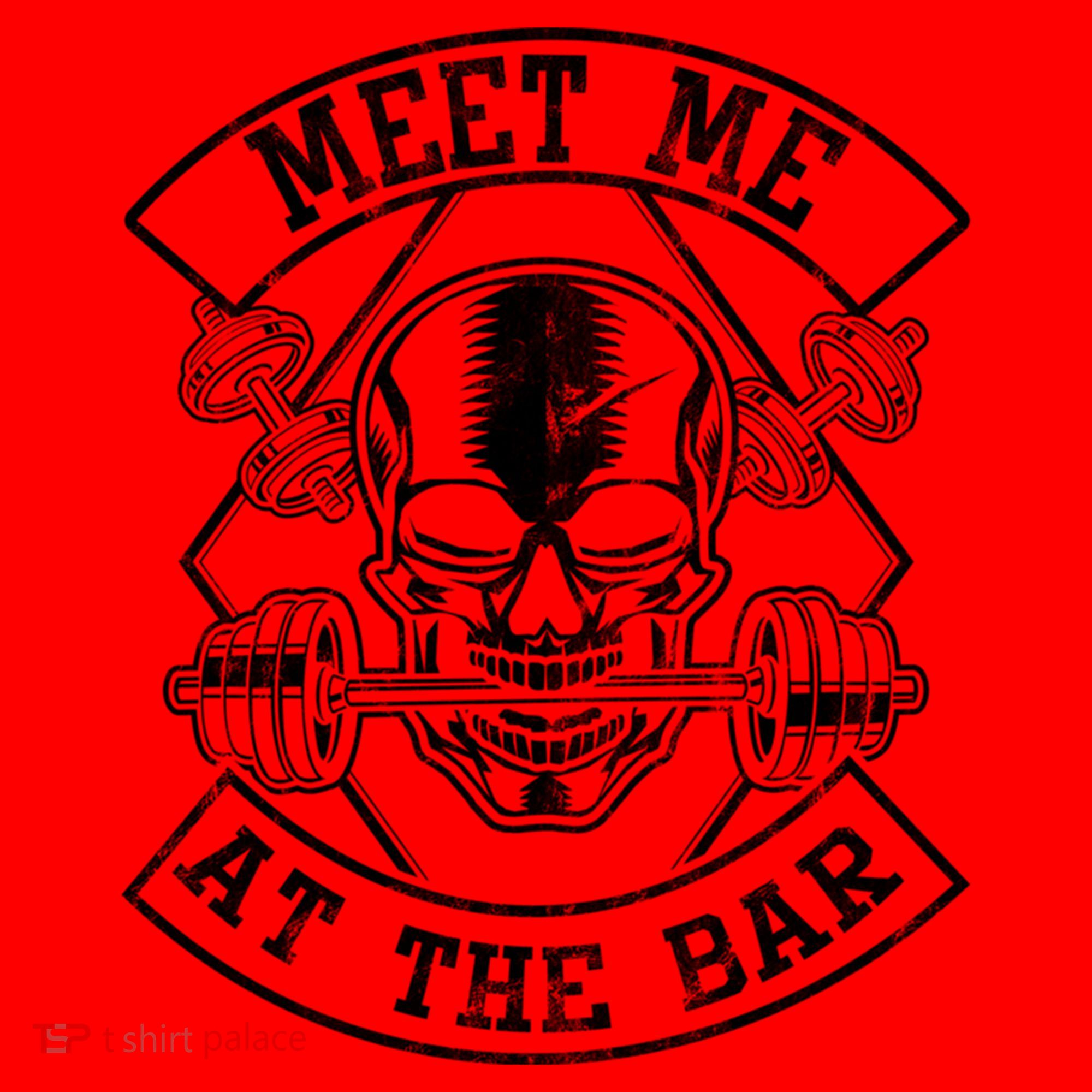 Weightlifting Bodybuilding Meet Me At The Bar Powerlifting Gift Santa Hat