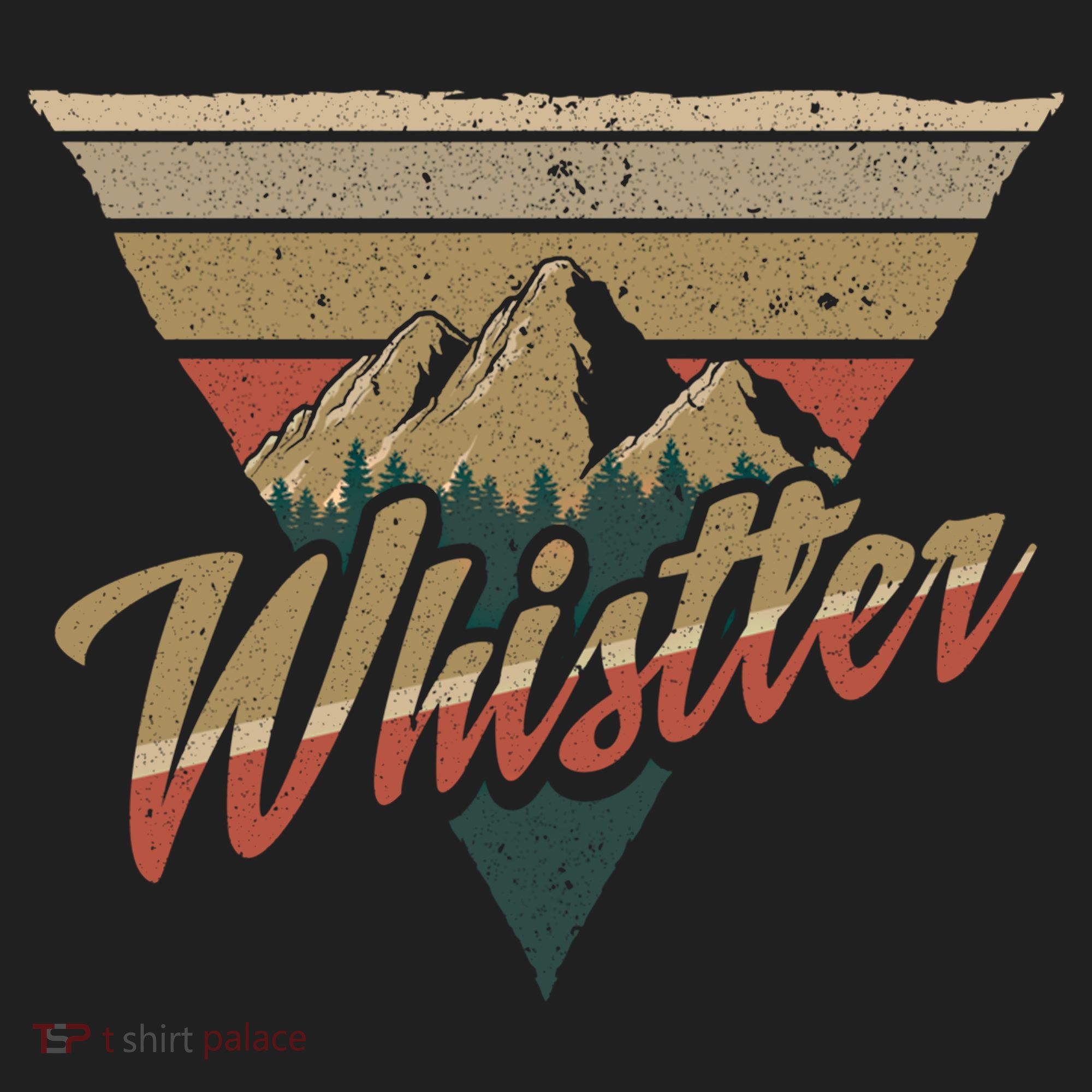 Whistler Blackcomb Mountain Illustration Vacation Souvenir Gift Beanie