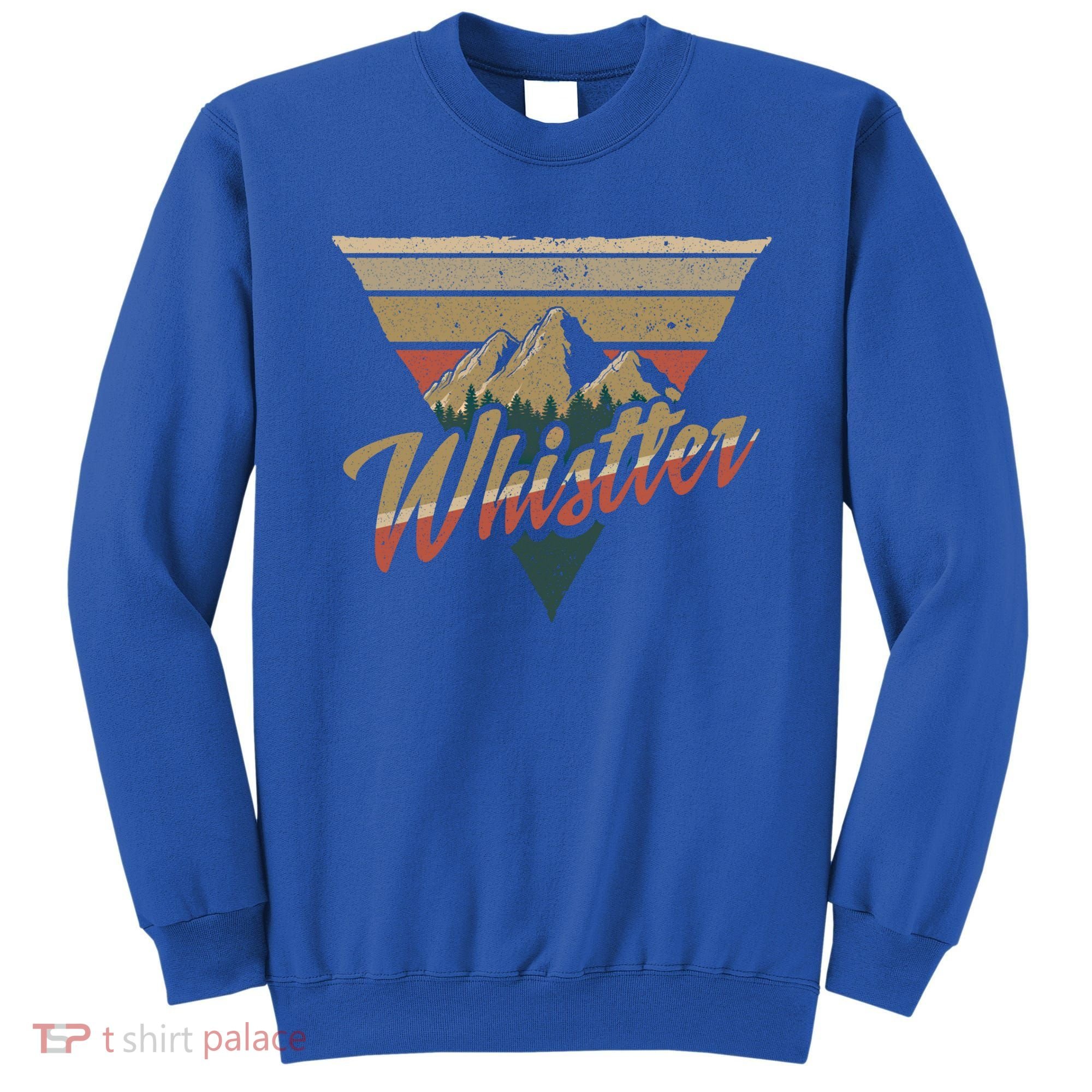 Whistler Blackcomb Mountain Illustration Vacation Souvenir Gift Sweatshirt