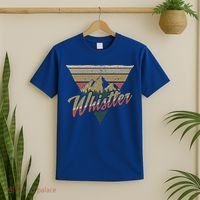 Whistler Blackcomb Mountain Illustration Vacation Souvenir Gift T-Shirt thumb 2