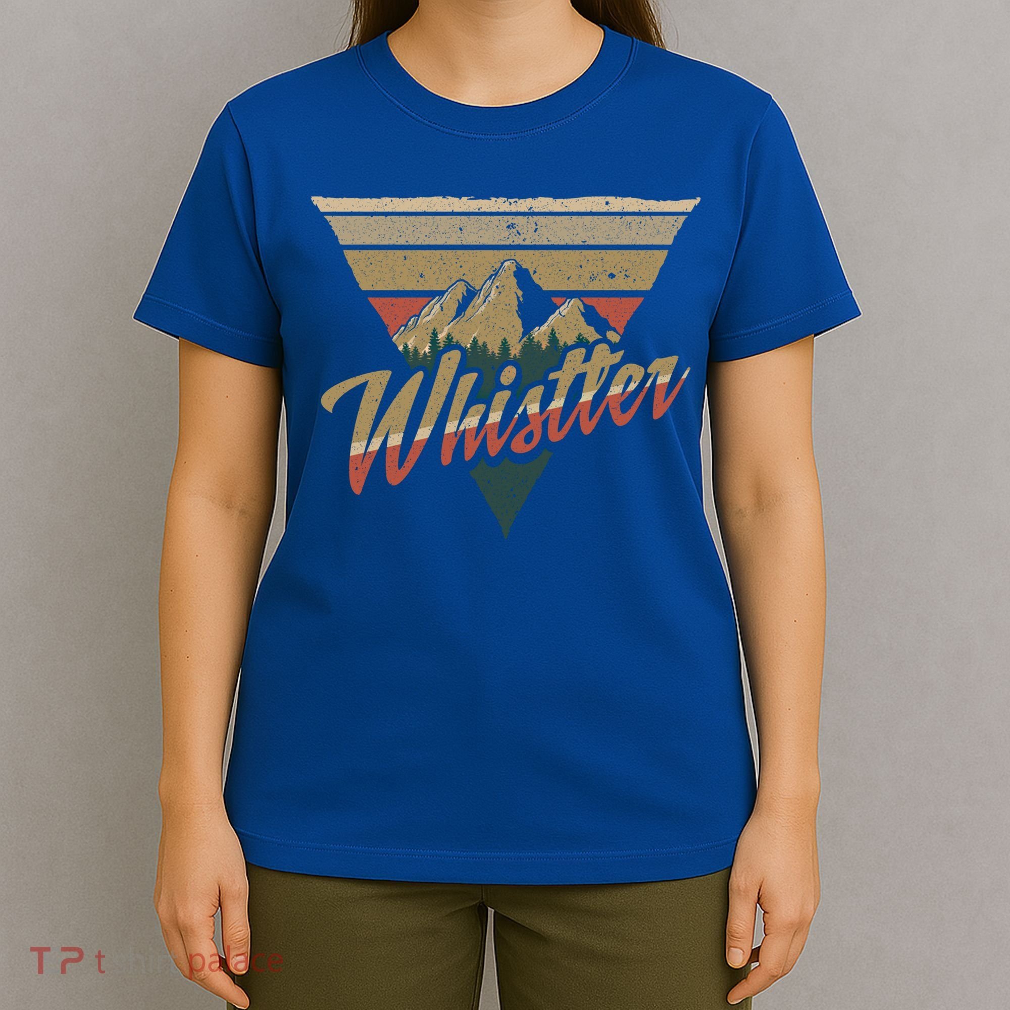 Whistler Blackcomb Mountain Illustration Vacation Souvenir Gift T-Shirt