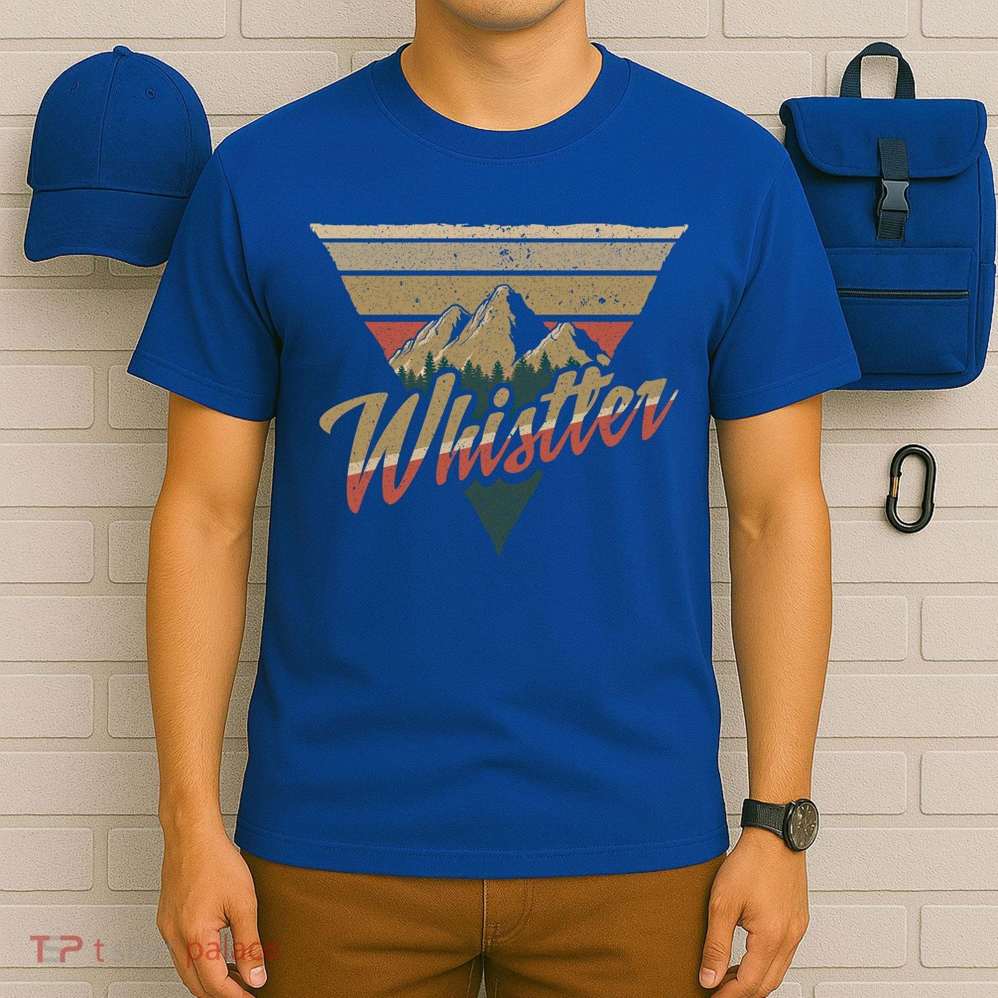 Whistler Blackcomb Mountain Illustration Vacation Souvenir Gift T-Shirt