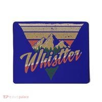 Whistler Blackcomb Mountain Illustration Vacation Souvenir Gift Mousepad thumb 0