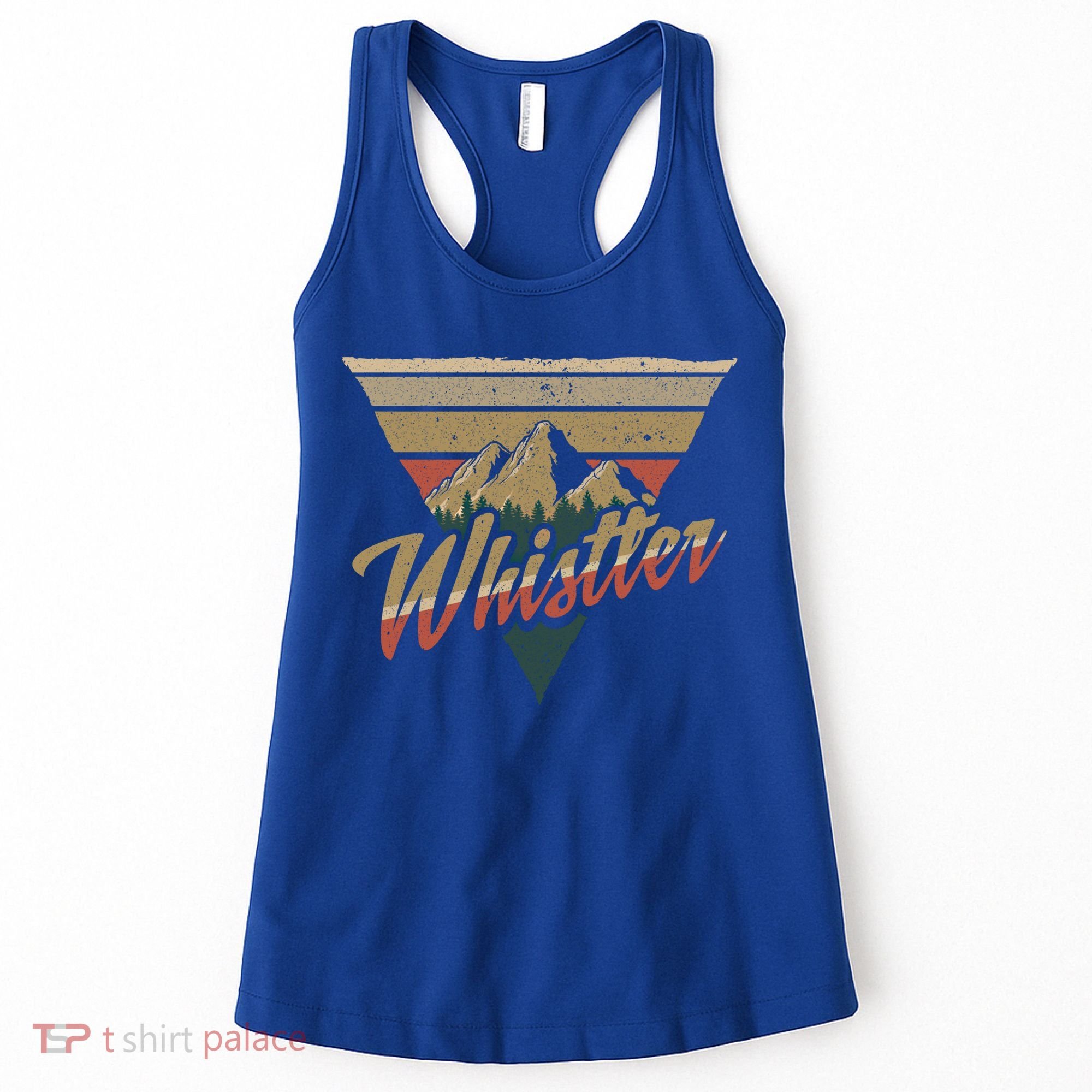 Whistler Blackcomb Mountain Illustration Vacation Souvenir Gift Women's Tank Top