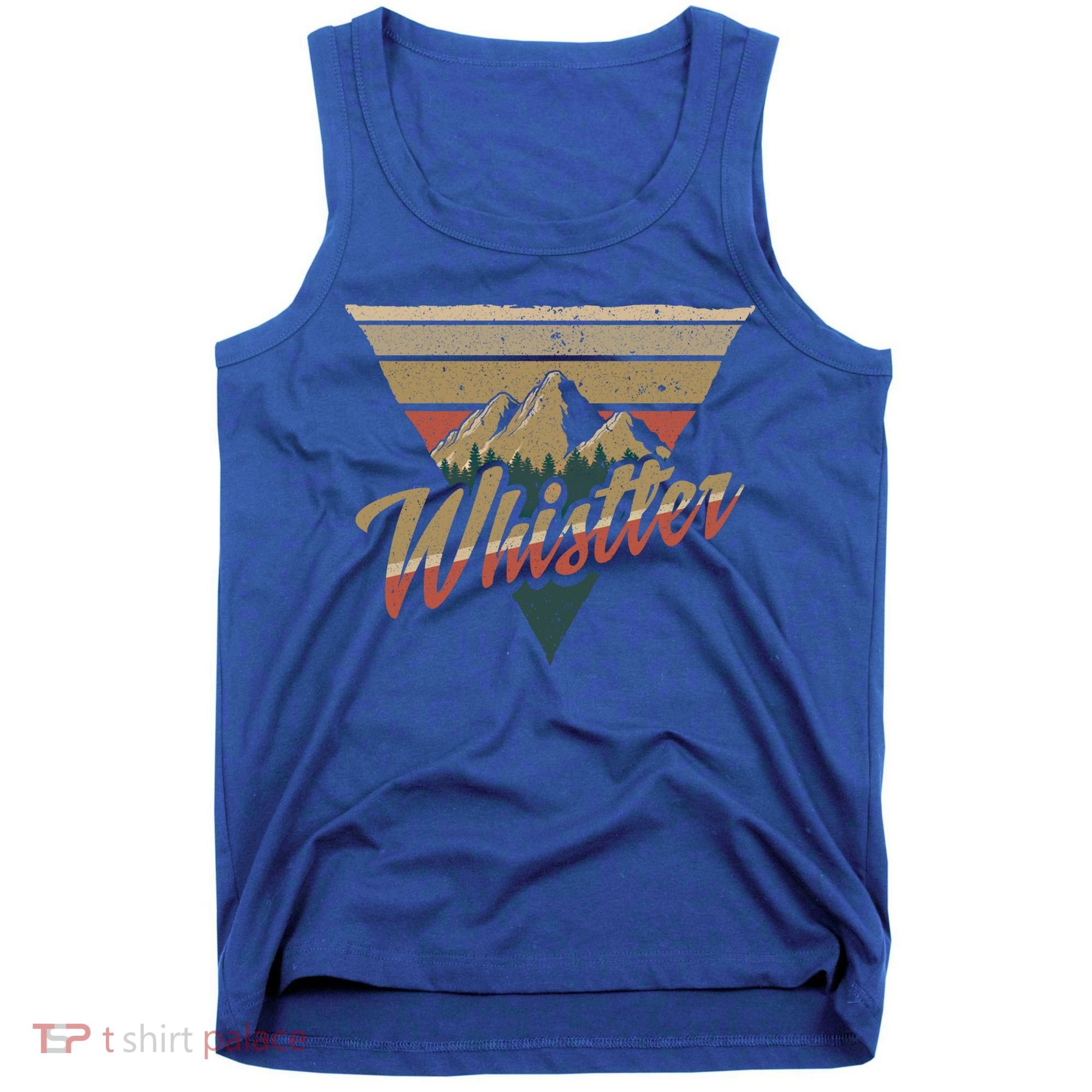 Whistler Blackcomb Mountain Illustration Vacation Souvenir Gift Tank Top