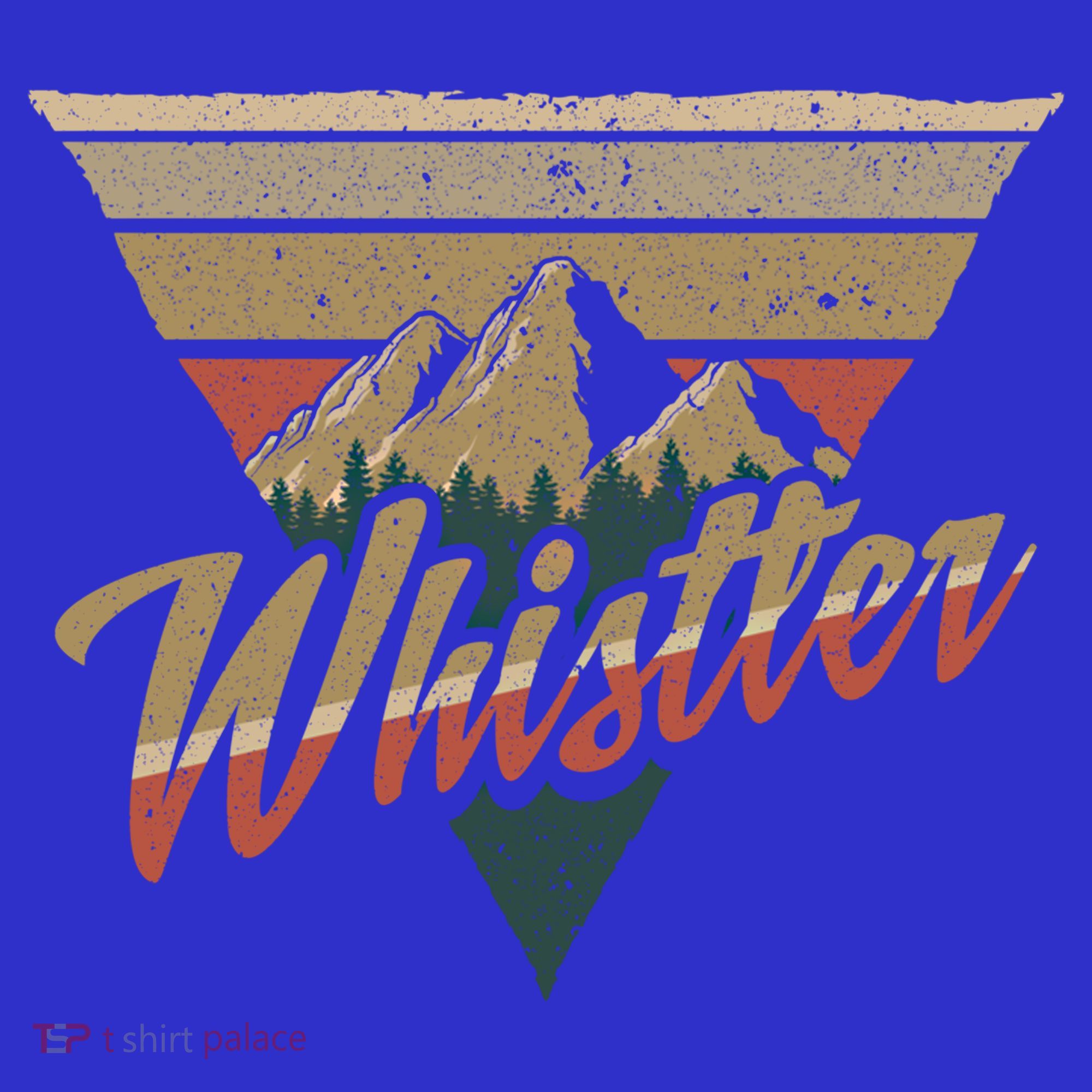 Whistler Blackcomb Mountain Illustration Vacation Souvenir Gift Tank Top