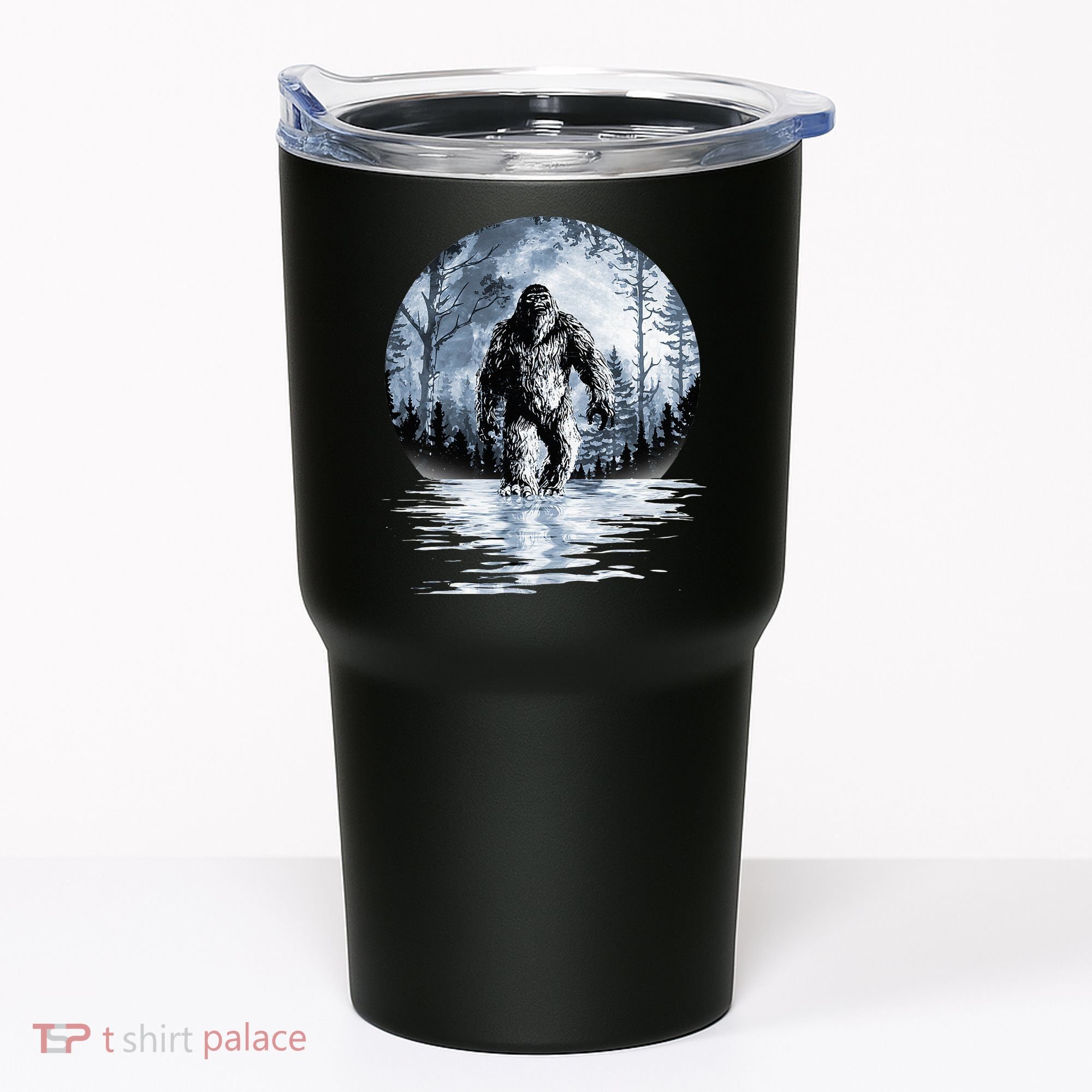 Women Bigfoot Moon Lunar Sasquatch Tumbler