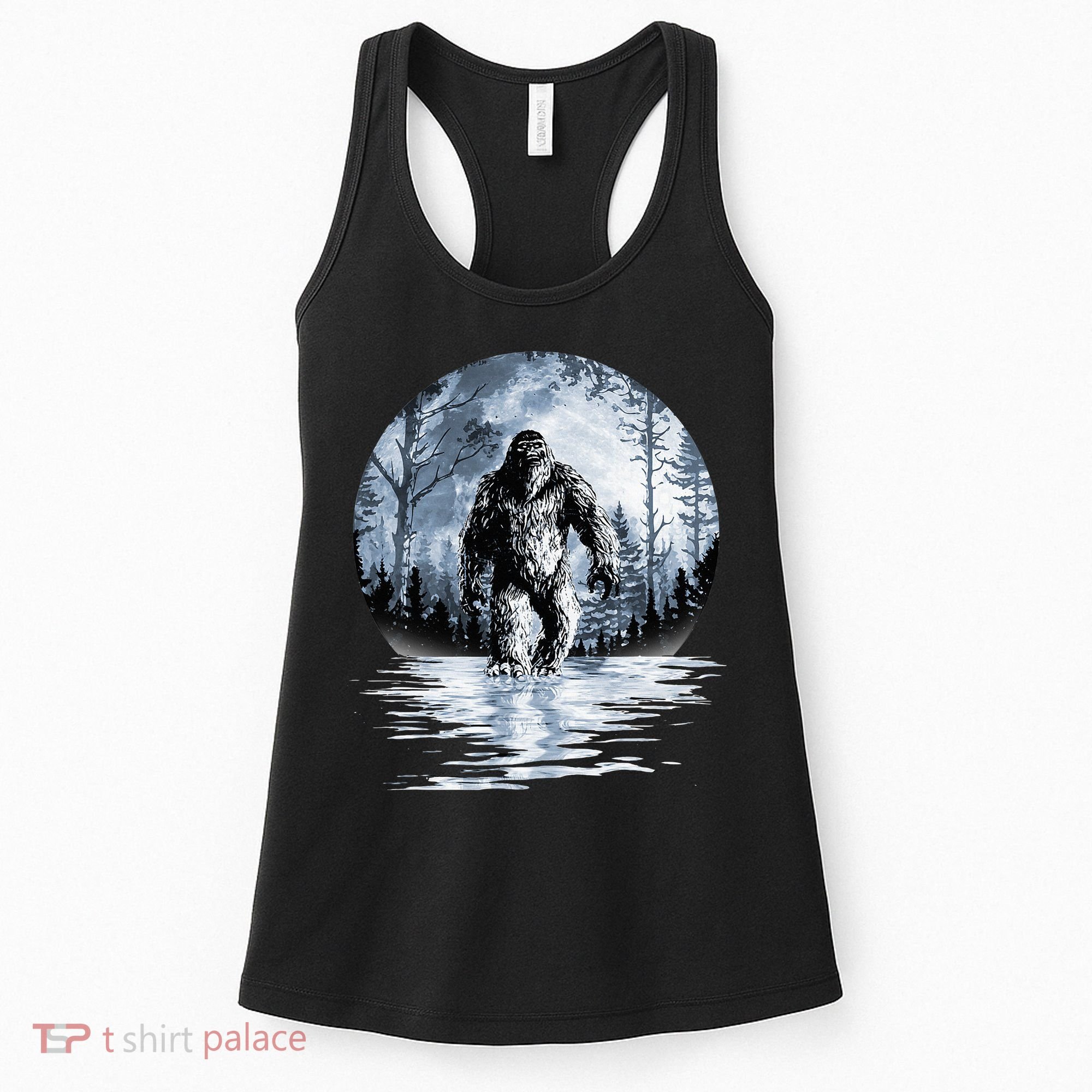 Women Bigfoot Moon Lunar Sasquatch Women's Tank Top