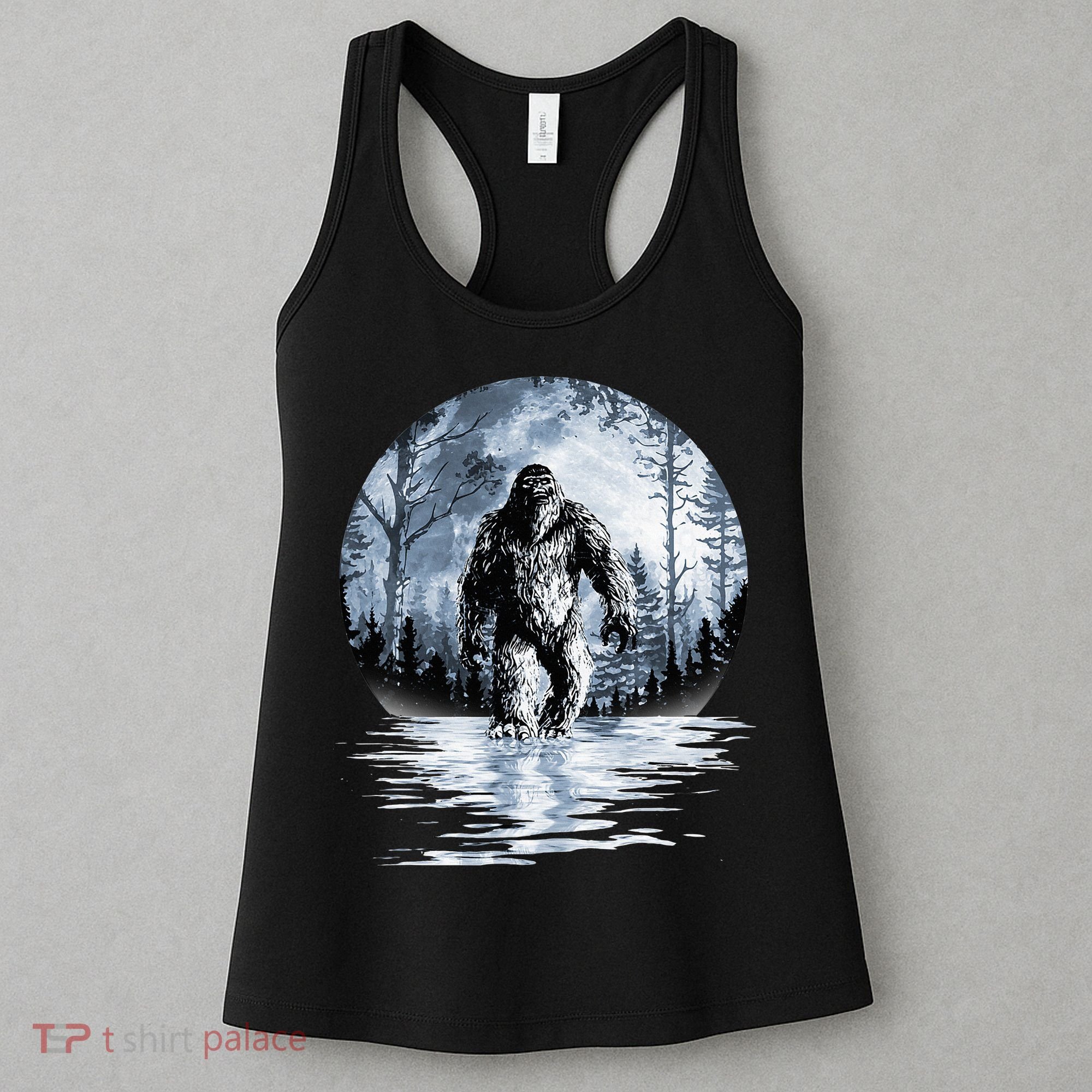Women Bigfoot Moon Lunar Sasquatch Women's Tank Top