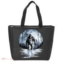 Women Bigfoot Moon Lunar Sasquatch Tote Bag thumb 0