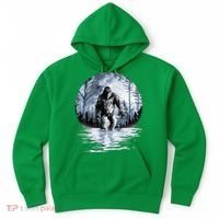 Women Bigfoot Moon Lunar Sasquatch Hoodie thumb 0