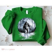 Women Bigfoot Moon Lunar Sasquatch Sweatshirt thumb 2