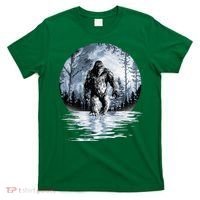 Women Bigfoot Moon Lunar Sasquatch T-Shirt thumb 0