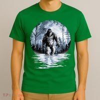 Women Bigfoot Moon Lunar Sasquatch T-Shirt thumb 3