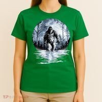 Women Bigfoot Moon Lunar Sasquatch T-Shirt thumb 4