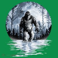 Women Bigfoot Moon Lunar Sasquatch T-Shirt thumb 7