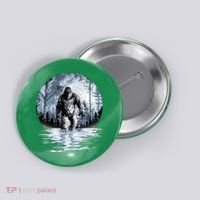 Women Bigfoot Moon Lunar Sasquatch Button thumb 0