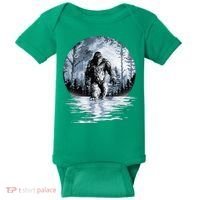 Women Bigfoot Moon Lunar Sasquatch Baby Bodysuit thumb 0