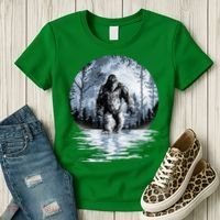 Women Bigfoot Moon Lunar Sasquatch Women's T-Shirt thumb 3
