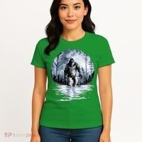 Women Bigfoot Moon Lunar Sasquatch Women's T-Shirt thumb 4